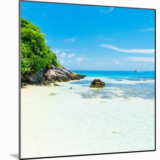 ¡Viva Mexico! Square Collection - Coastline Paradise in Isla Mujeres IV-Philippe Hugonnard-Mounted Photographic Print