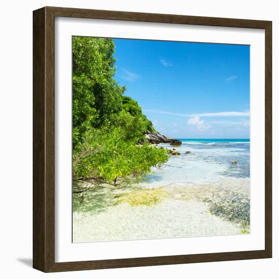 ¡Viva Mexico! Square Collection - Coastline Paradise in Isla Mujeres VI-Philippe Hugonnard-Framed Photographic Print