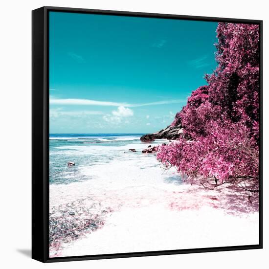 ¡Viva Mexico! Square Collection - Coastline Paradise in Isla Mujeres VII-Philippe Hugonnard-Framed Stretched Canvas