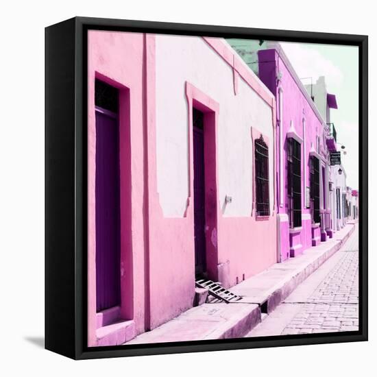 ¡Viva Mexico! Square Collection - Coloful Street II-Philippe Hugonnard-Framed Stretched Canvas