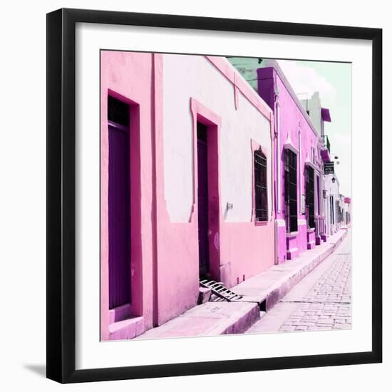 ¡Viva Mexico! Square Collection - Coloful Street II-Philippe Hugonnard-Framed Photographic Print
