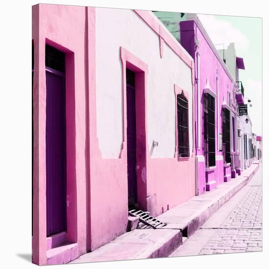 ¡Viva Mexico! Square Collection - Coloful Street II-Philippe Hugonnard-Stretched Canvas