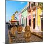 ¡Viva Mexico! Square Collection - Coloful Street in Campeche-Philippe Hugonnard-Mounted Photographic Print