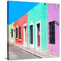 ¡Viva Mexico! Square Collection - Coloful Street VII-Philippe Hugonnard-Stretched Canvas