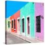 ¡Viva Mexico! Square Collection - Coloful Street VII-Philippe Hugonnard-Stretched Canvas