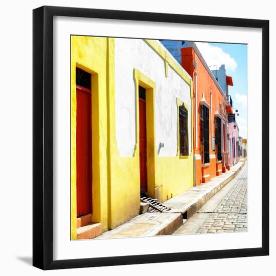 ¡Viva Mexico! Square Collection - Coloful Street-Philippe Hugonnard-Framed Photographic Print