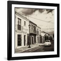 ¡Viva Mexico! Square Collection - Colorful Facades and White VW Beetle Car II-Philippe Hugonnard-Framed Photographic Print