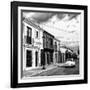 ?Viva Mexico! Square Collection - Colorful Facades and White VW Beetle Car V-Philippe Hugonnard-Framed Photographic Print