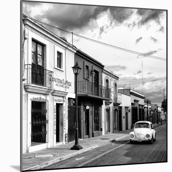 ?Viva Mexico! Square Collection - Colorful Facades and White VW Beetle Car V-Philippe Hugonnard-Mounted Photographic Print