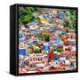 ¡Viva Mexico! Square Collection - Colorful Guanajuato VI-Philippe Hugonnard-Framed Stretched Canvas