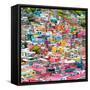 ¡Viva Mexico! Square Collection - Colorful Guanajuato X-Philippe Hugonnard-Framed Stretched Canvas
