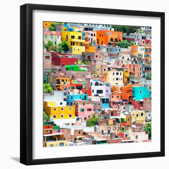 ¡Viva Mexico! Square Collection - Colorful Guanajuato XII-Philippe Hugonnard-Framed Photographic Print