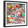 ¡Viva Mexico! Square Collection - Colorful Guanajuato XIV-Philippe Hugonnard-Framed Photographic Print