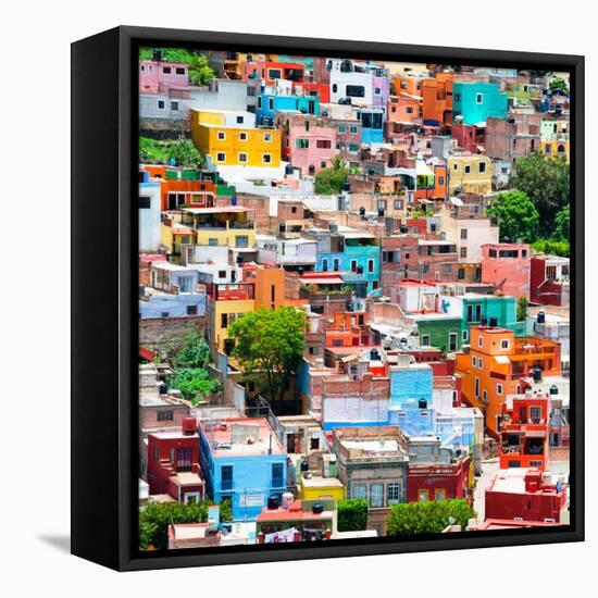 ¡Viva Mexico! Square Collection - Colorful Guanajuato XV-Philippe Hugonnard-Framed Stretched Canvas