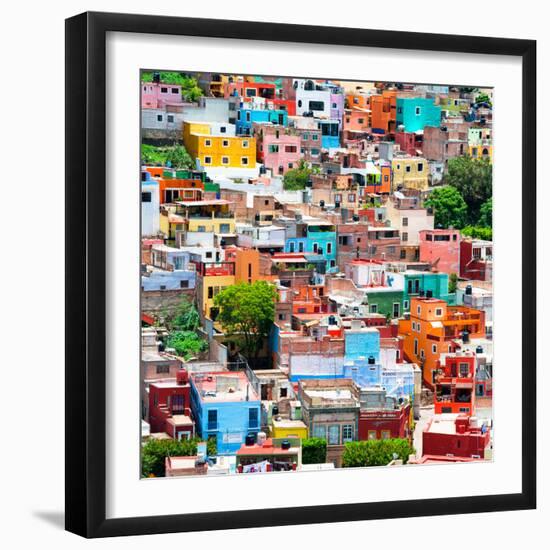 ¡Viva Mexico! Square Collection - Colorful Guanajuato XV-Philippe Hugonnard-Framed Photographic Print