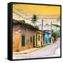 ¡Viva Mexico! Square Collection - Colorful Mexican Street at Sunset II-Philippe Hugonnard-Framed Stretched Canvas