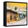 ¡Viva Mexico! Square Collection - Colorful Mexican Street at Sunset II-Philippe Hugonnard-Framed Stretched Canvas