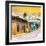 ¡Viva Mexico! Square Collection - Colorful Mexican Street at Sunset II-Philippe Hugonnard-Framed Photographic Print