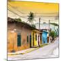 ¡Viva Mexico! Square Collection - Colorful Mexican Street at Sunset II-Philippe Hugonnard-Mounted Photographic Print