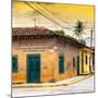 ¡Viva Mexico! Square Collection - Colorful Mexican Street at Sunset-Philippe Hugonnard-Mounted Photographic Print