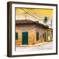 ¡Viva Mexico! Square Collection - Colorful Mexican Street at Sunset-Philippe Hugonnard-Framed Photographic Print