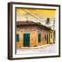 ¡Viva Mexico! Square Collection - Colorful Mexican Street at Sunset-Philippe Hugonnard-Framed Photographic Print