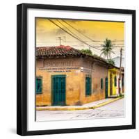 ¡Viva Mexico! Square Collection - Colorful Mexican Street at Sunset-Philippe Hugonnard-Framed Photographic Print