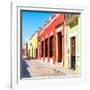 ¡Viva Mexico! Square Collection - Colorful Street - Campeche-Philippe Hugonnard-Framed Photographic Print