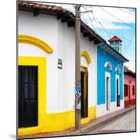 ¡Viva Mexico! Square Collection - Colorful Street in San Cristobal de Las Casas-Philippe Hugonnard-Mounted Photographic Print