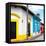 ¡Viva Mexico! Square Collection - Colorful Street in San Cristobal de Las Casas-Philippe Hugonnard-Framed Stretched Canvas