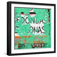 ¡Viva Mexico! Square Collection - Coral Green Grunge Wall-Philippe Hugonnard-Framed Photographic Print