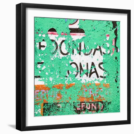 ¡Viva Mexico! Square Collection - Coral Green Grunge Wall-Philippe Hugonnard-Framed Photographic Print