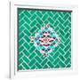 ¡Viva Mexico! Square Collection - Coral Green Mosaics-Philippe Hugonnard-Framed Photographic Print