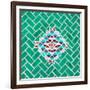 ¡Viva Mexico! Square Collection - Coral Green Mosaics-Philippe Hugonnard-Framed Photographic Print