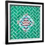 ¡Viva Mexico! Square Collection - Coral Green Mosaics-Philippe Hugonnard-Framed Photographic Print