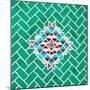 ¡Viva Mexico! Square Collection - Coral Green Mosaics-Philippe Hugonnard-Mounted Photographic Print