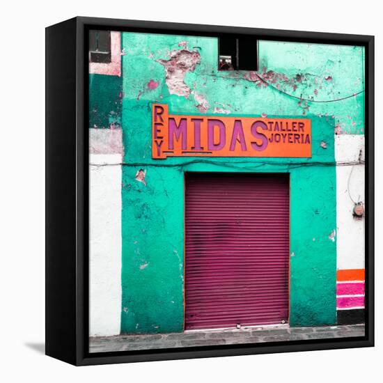 ¡Viva Mexico! Square Collection - Coral Green Taller-Philippe Hugonnard-Framed Stretched Canvas