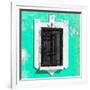 ¡Viva Mexico! Square Collection - Coral Green Wall & Black Window-Philippe Hugonnard-Framed Photographic Print