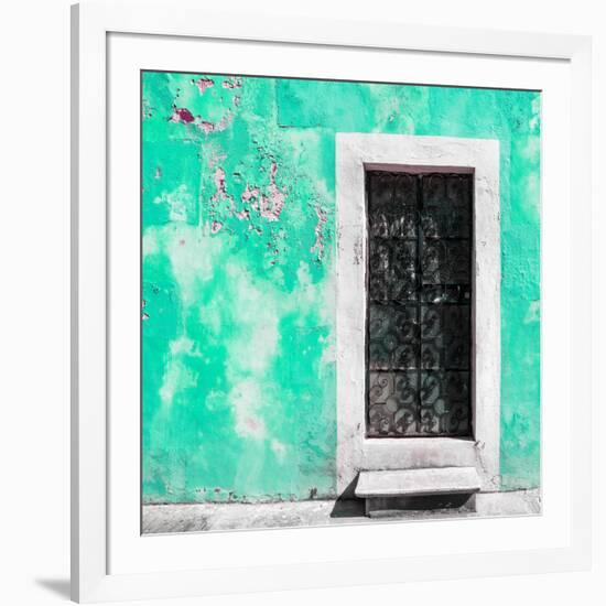 ¡Viva Mexico! Square Collection - Coral Green Wall of Silence-Philippe Hugonnard-Framed Photographic Print