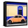 ¡Viva Mexico! Square Collection - Coral VW Beetle - San Cristobal-Philippe Hugonnard-Framed Stretched Canvas