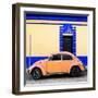 ¡Viva Mexico! Square Collection - Coral VW Beetle - San Cristobal-Philippe Hugonnard-Framed Photographic Print