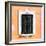 ¡Viva Mexico! Square Collection - Coral Wall & Black Window-Philippe Hugonnard-Framed Photographic Print