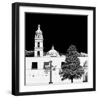 ¡Viva Mexico! Square Collection - Courtyard of a Church in Puebla III-Philippe Hugonnard-Framed Photographic Print