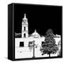 ¡Viva Mexico! Square Collection - Courtyard of a Church in Puebla III-Philippe Hugonnard-Framed Stretched Canvas