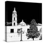 ¡Viva Mexico! Square Collection - Courtyard of a Church in Puebla III-Philippe Hugonnard-Stretched Canvas