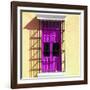 ¡Viva Mexico! Square Collection - Deep Pink Window in Campeche-Philippe Hugonnard-Framed Photographic Print