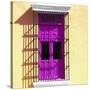 ¡Viva Mexico! Square Collection - Deep Pink Window in Campeche-Philippe Hugonnard-Stretched Canvas