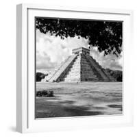 ¡Viva Mexico! Square Collection - El Castillo Pyramid - Chichen Itza I-Philippe Hugonnard-Framed Photographic Print