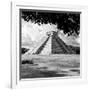 ¡Viva Mexico! Square Collection - El Castillo Pyramid - Chichen Itza I-Philippe Hugonnard-Framed Photographic Print
