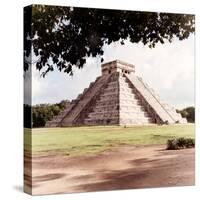 ¡Viva Mexico! Square Collection - El Castillo Pyramid - Chichen Itza II-Philippe Hugonnard-Stretched Canvas